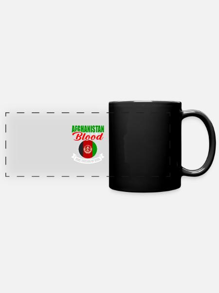Afghanistan - Panorama-Tasse farbig - Schwarz