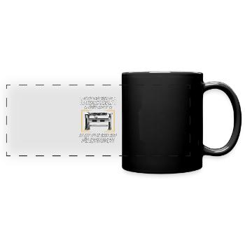 ES IST OKAY WENN DU DRECHSELN NICHT MAGST - Panorama-Tasse farbig - Schwarz - Vorne