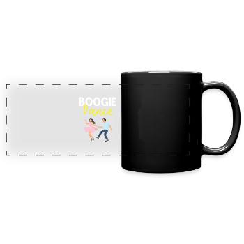 Boogie Woogie Dancer Dancing Paartanz Vintage - Panorama-Tasse farbig - Schwarz - Vorne