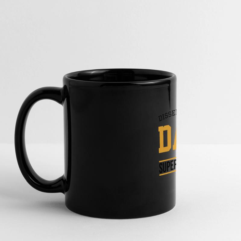 Dissertation dad Phd Student Geschenk Panorama-Tasse farbig