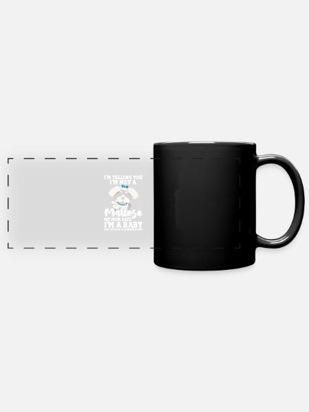 Malteser - Panorama-Tasse farbig - Schwarz