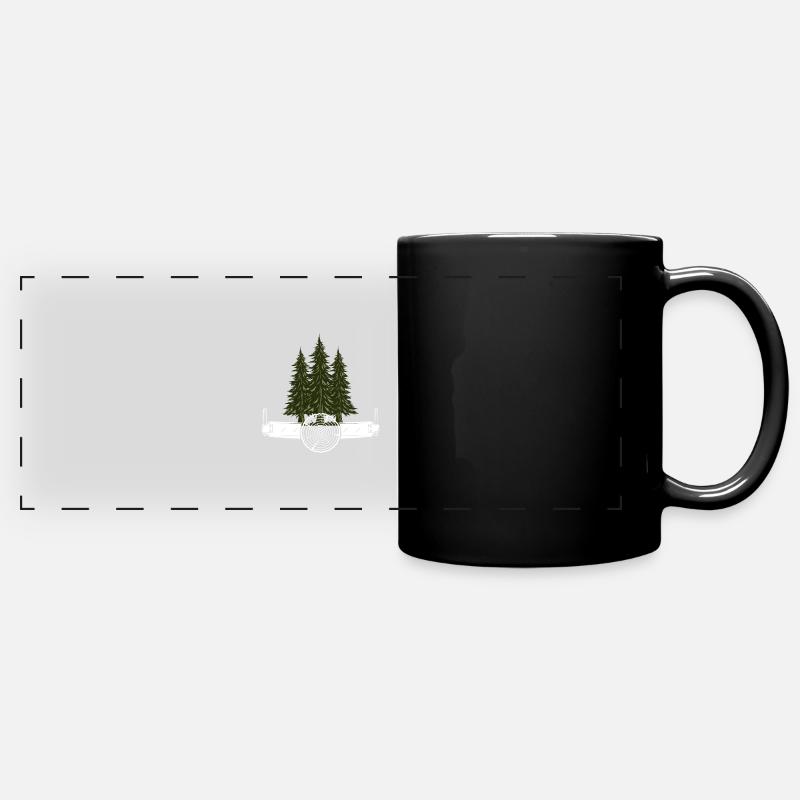 Tronçonneuse Axt Förster Bois Scie chaîne - Mug panoramique uni - noir