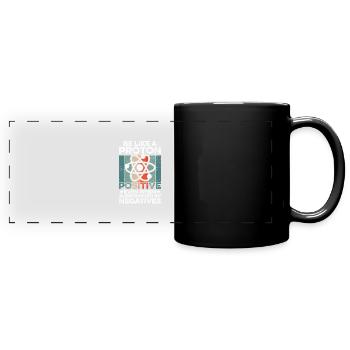 Like A Proton - Gift - Full Colour Panoramic Mug - black - Front