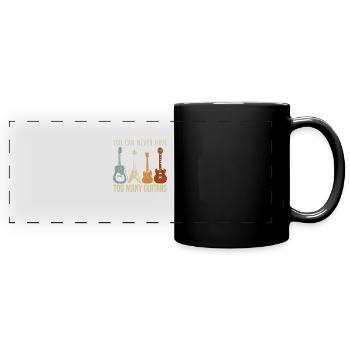 On ne peut jamais avoir trop de musiciens de guitare - Mug panoramique uni - noir - Devant