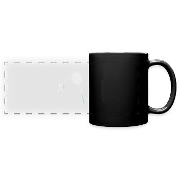 Badminton Play Badminton Rackets - Full Colour Panoramic Mug - black - Front