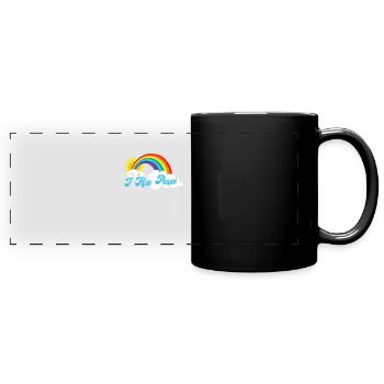 Cute Cloud - I hate people - Full Colour Panoramic Mug - black - Front
