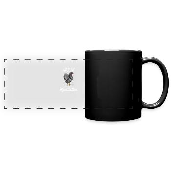 Wyandotten Poulet I Poule Oeuf Coq Motif pour - Mug panoramique uni - noir - Devant
