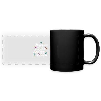 Letzter Schultag - Panorama-Tasse farbig - Schwarz - Vorne