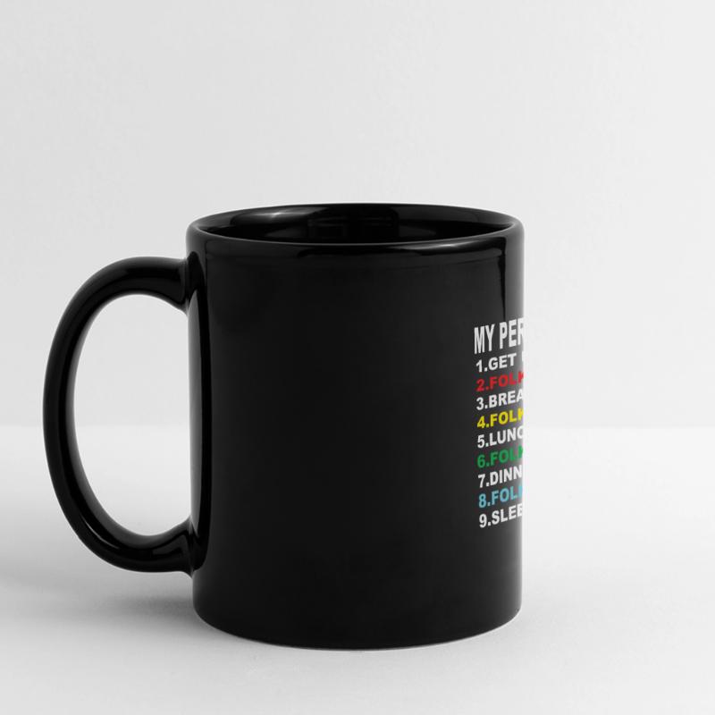 Ma journée parfaite Folk Mug panoramique uni