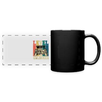 Level Wife Unlocked - Full Colour Panoramic Mug - black - Front