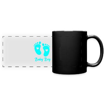 Baby Boy - Panorama-Tasse farbig - Schwarz - Vorne