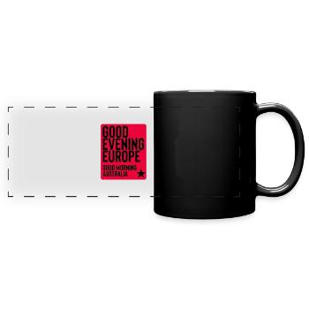 Eurovision Song Contest - Full Colour Panoramic Mug - black - Front