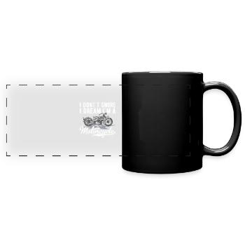 Motorcyclist - Full Colour Panoramic Mug - black - Front