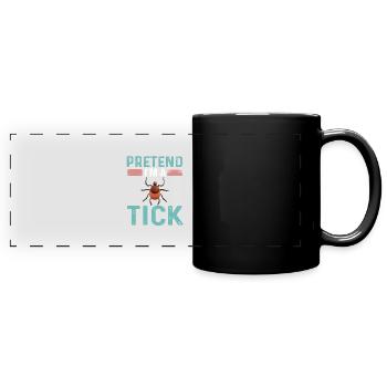 Tick T-Shirt - Full Colour Panoramic Mug - black - Front