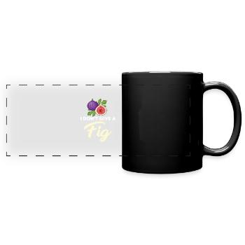 Feige - Panorama-Tasse farbig - Schwarz - Vorne