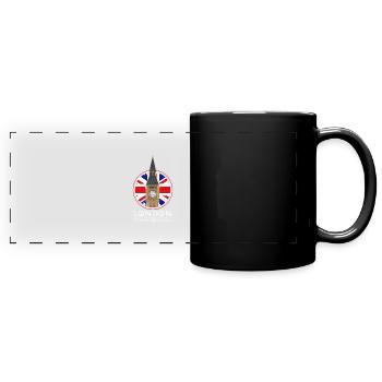 London - Panorama-Tasse farbig - Schwarz - Vorne