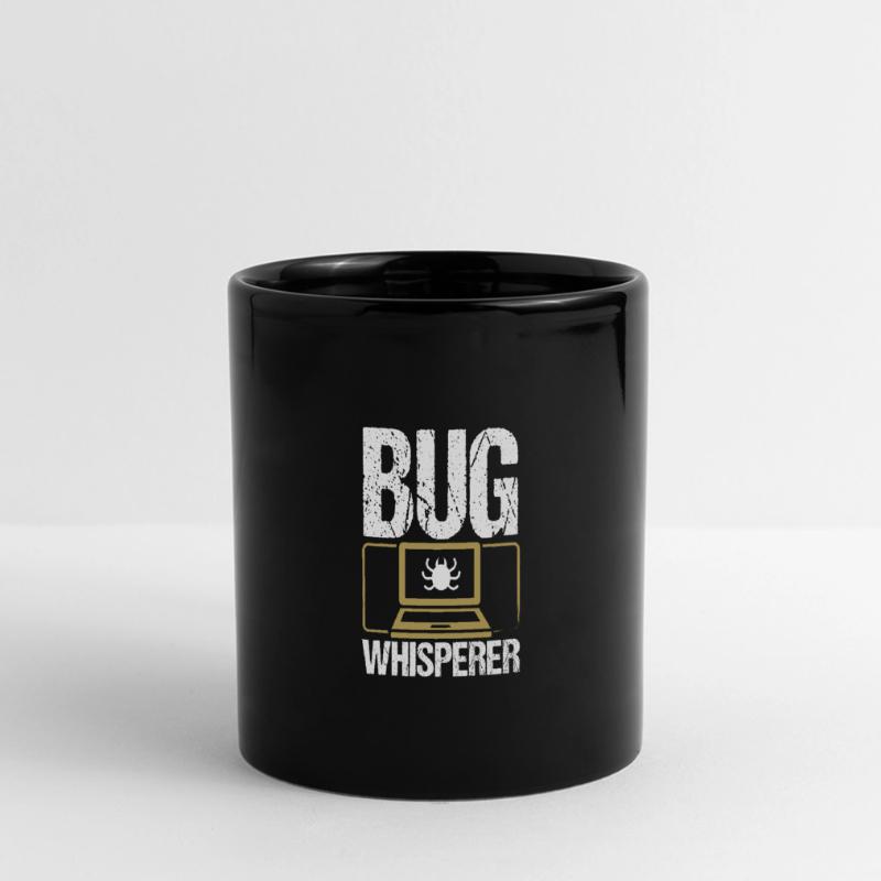 QA Engineering Code Tester Bug Quality Assurance Panorama-Tasse farbig