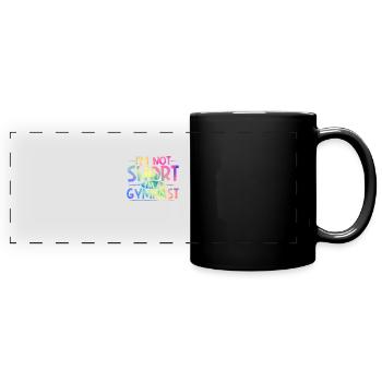 Funny Gymnastics Tumbling Skills I'm Not Short I'm - Full Colour Panoramic Mug - black - Front