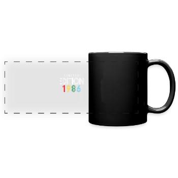 Édition limitée 1986 - Mug panoramique uni - noir - Devant