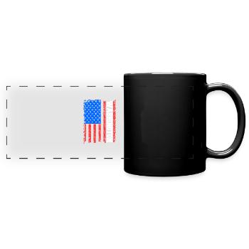 Horizon de Washington - Mug panoramique uni - noir - Devant