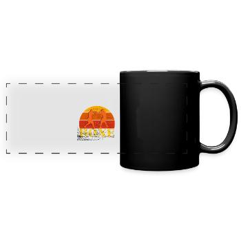 Vintage Boxing - Boxer Geschenkidee - Panorama-Tasse farbig - Schwarz - Vorne
