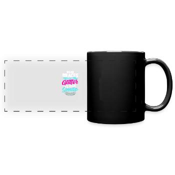 Tragen Sie Zahnspangen, die Ihrem Lächeln Glitzer verleihen - - Panorama-Tasse farbig - Schwarz - Vorne