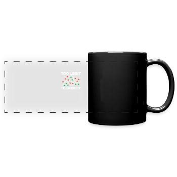 Zu legitim, um zu passen - Datenanalyst - Panorama-Tasse farbig - Schwarz - Vorne