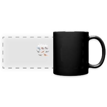 Arten von Dinosauriern Dino Identifikation - Dinosaurier - Panorama-Tasse farbig - Schwarz - Vorne