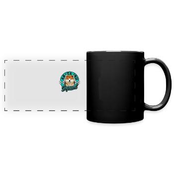 Akita Inu Kader - akita - Panorama-Tasse farbig - Schwarz - Vorne