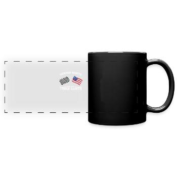 J’aime la bière et les courses de voitures de sprint et peut-être 3 - Mug panoramique uni - noir - Devant