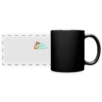 Ew People - bester Freund des Menschen - Panorama-Tasse farbig - Schwarz - Vorne