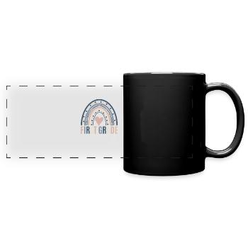 First grade teachers back to school - Full Colour Panoramic Mug - black - Front