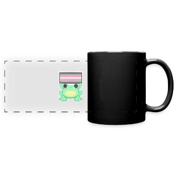 Froggy Demi girl - Full Colour Panoramic Mug - black - Front