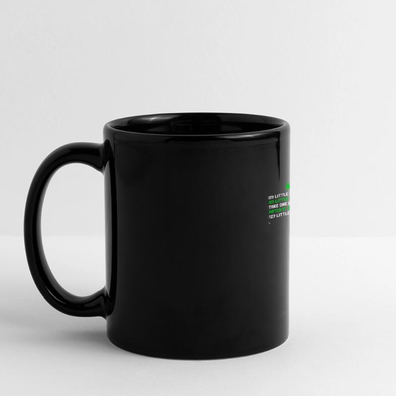 99 petits bugs dans mon code 99 petits bus en prendre un Mug panoramique uni