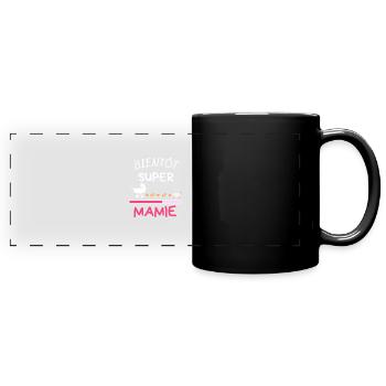 Bientôt Mamie Annonce Grossesse Futur Grand Mère - Full Colour Panoramic Mug - black - Front