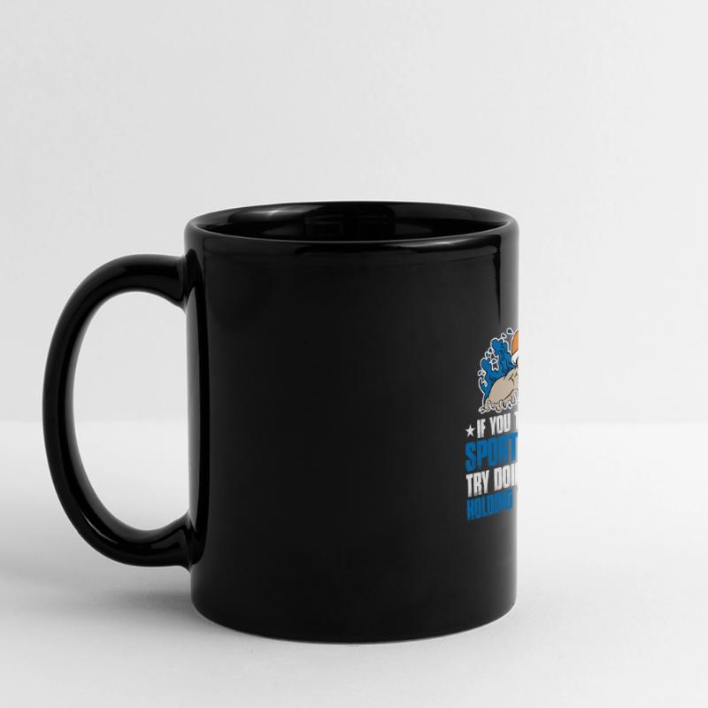 Try doing it while holding your breath 3 Full Colour Panoramic Mug