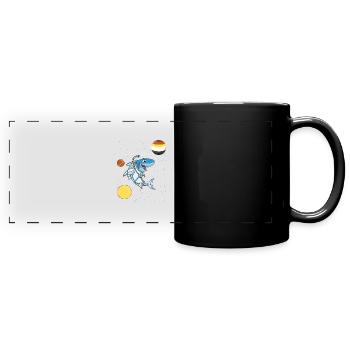 Hai Astronaut Gay Bear Pride - Panorama-Tasse farbig - Schwarz - Vorne