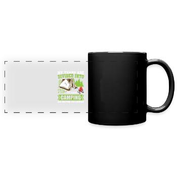 Camping Years - Panorama-Tasse farbig - Schwarz - Vorne