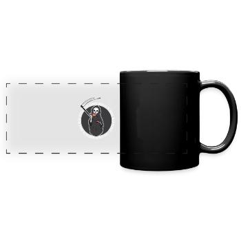 Café Grim Reaper - Mug panoramique uni - noir - Devant