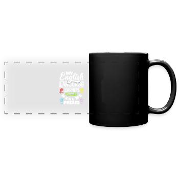 ESL Teacher Linguist Multilingual Teaching - Full Colour Panoramic Mug - black - Front