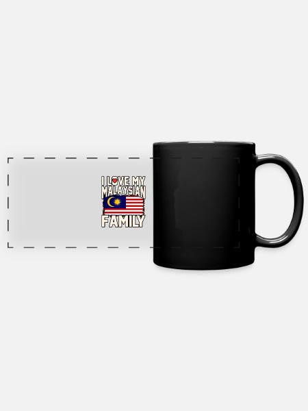 Malaysia - Panorama-Tasse farbig - Schwarz