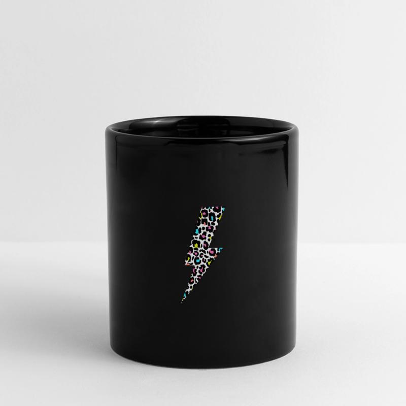 Éclair léopard, imprimé léopard, Leopard Lov Mug panoramique uni