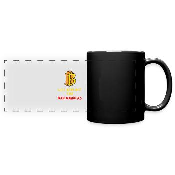 Bitcoin will replace the bad bankers - Mug panoramique uni - noir - Devant