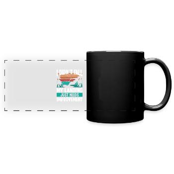 Kiteboarder Landings need Improvement Kite - Panorama-Tasse farbig - Schwarz - Vorne
