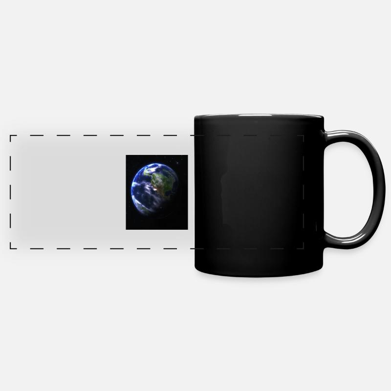 Earth - Full Colour Panoramic Mug - black