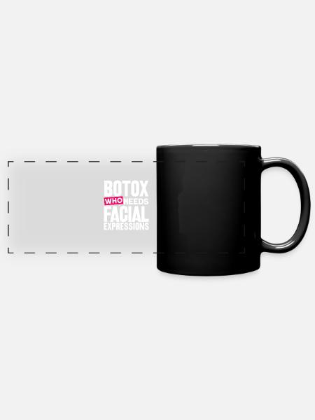 Botox - Panorama-Tasse farbig - Schwarz