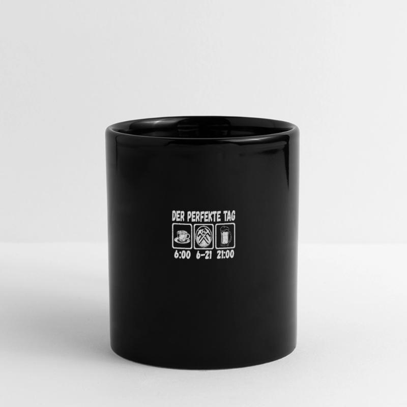 Der Perfekte Tag eines Dachdeckers Zimmerer Panorama-Tasse farbig