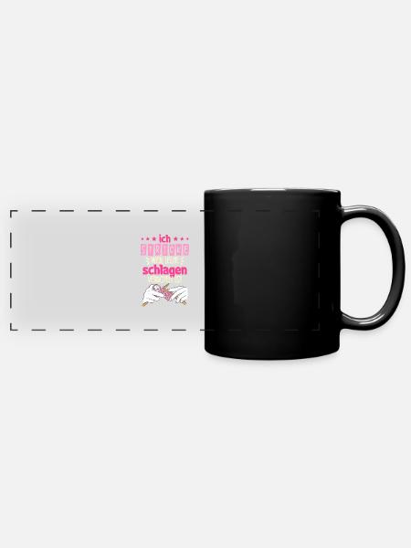 Häkeln - Panorama-Tasse farbig - Schwarz