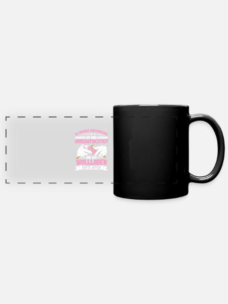 Häkeln - Panorama-Tasse farbig - Schwarz