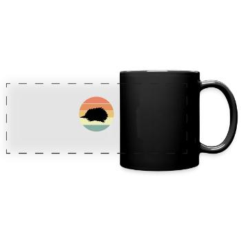 Baboon - Full Colour Panoramic Mug - black - Front